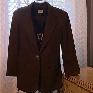 100% Wool Blazer - Brown